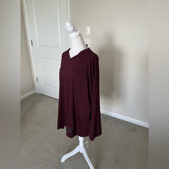 NWT Nike x Skims Airy VNeck Oversized Long Sleeve Top Size Large in Current - Picture 4 of 12